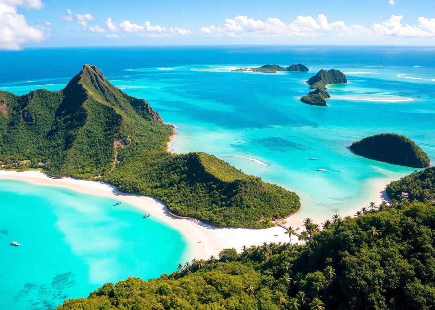Nearby Sandy Beach and Maria Islands